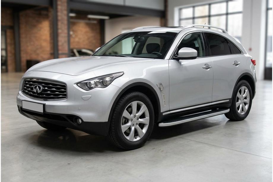 Infiniti FX 2003-2008 Side Steps Tayga Grey (2 pcs, Aluminum) Image