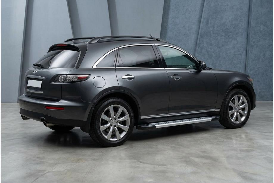 Infiniti FX 2003-2008 Side Steps Vision New Grey (2 pcs, Aluminum) Image