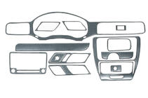 Volkswagen Jetta 2011-2018 Dashboard Trim Covers (2011-2014) Aluminum photo 2