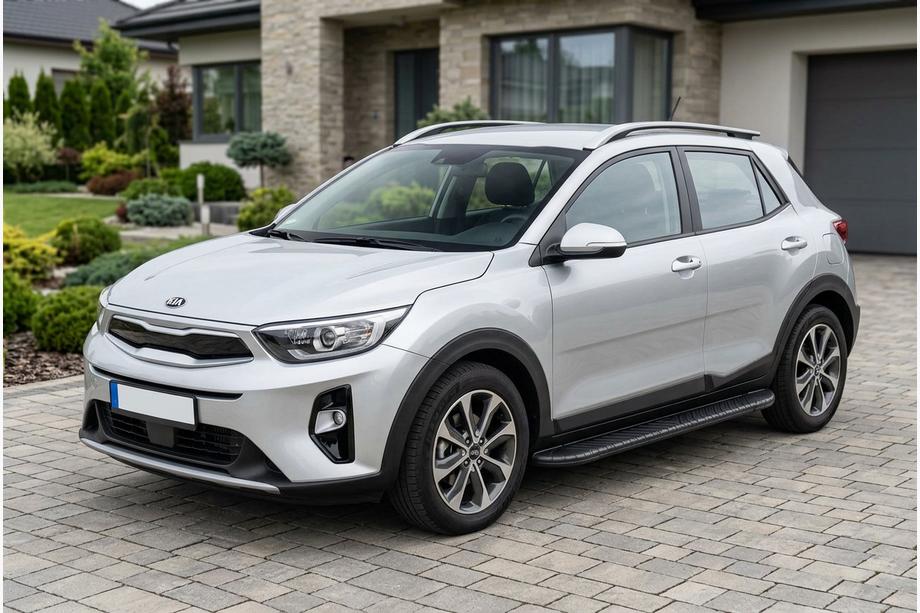 Kia Stonic 2017- Side Steps Bosphorus Black (2 pcs, Aluminum) Image