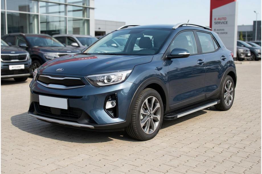 Kia Stonic 2017- Side Steps Maya V1 (2 pcs, Aluminum) Image