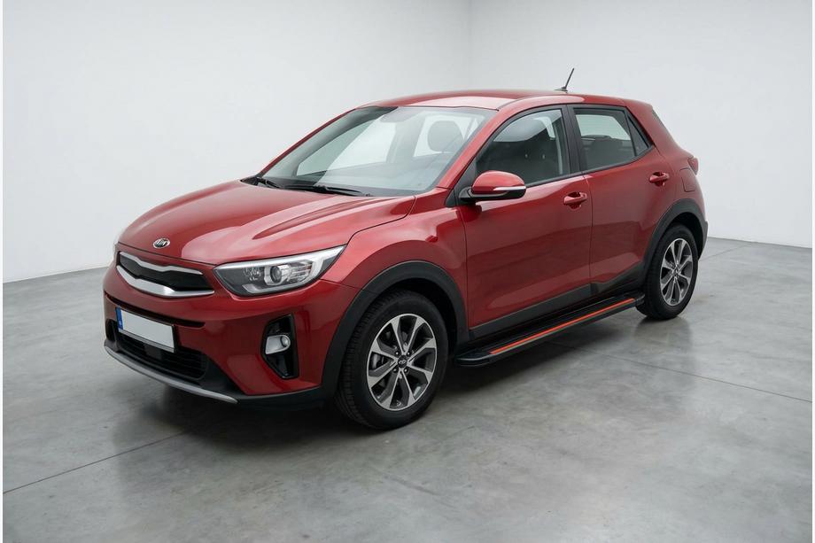 Kia Stonic 2017- Side Steps Maya Red (2 pcs, Aluminum) Image