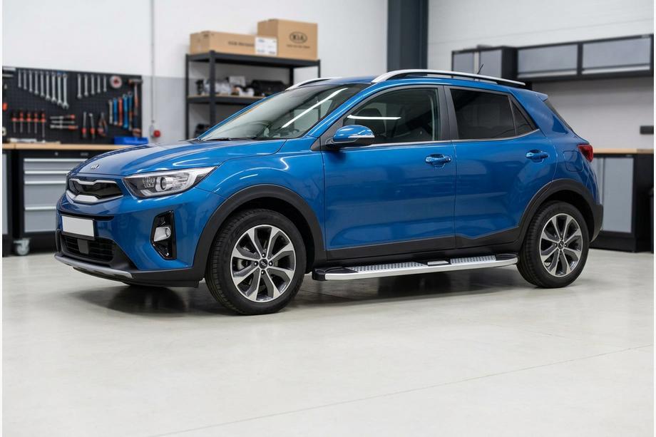 Kia Stonic 2017- Side Steps Mevsim Grey (2 pcs, Aluminum) Image
