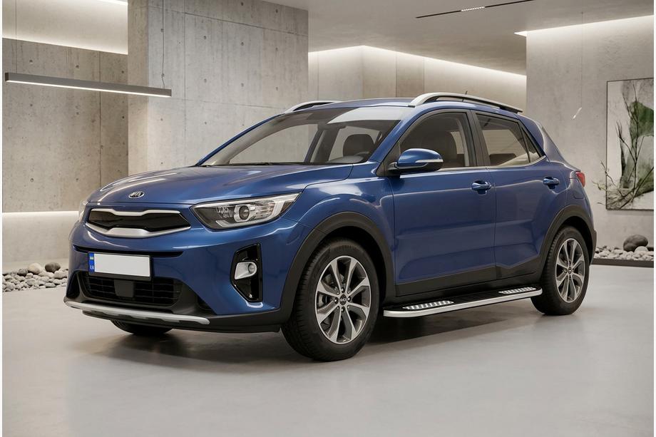 Kia Stonic 2017- Side Steps Tayga V2 (2 pcs, Aluminum) Image