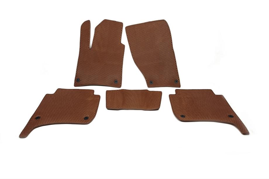 Volkswagen Touareg 2010-2018 EVA Floor Mats (brick red) Image