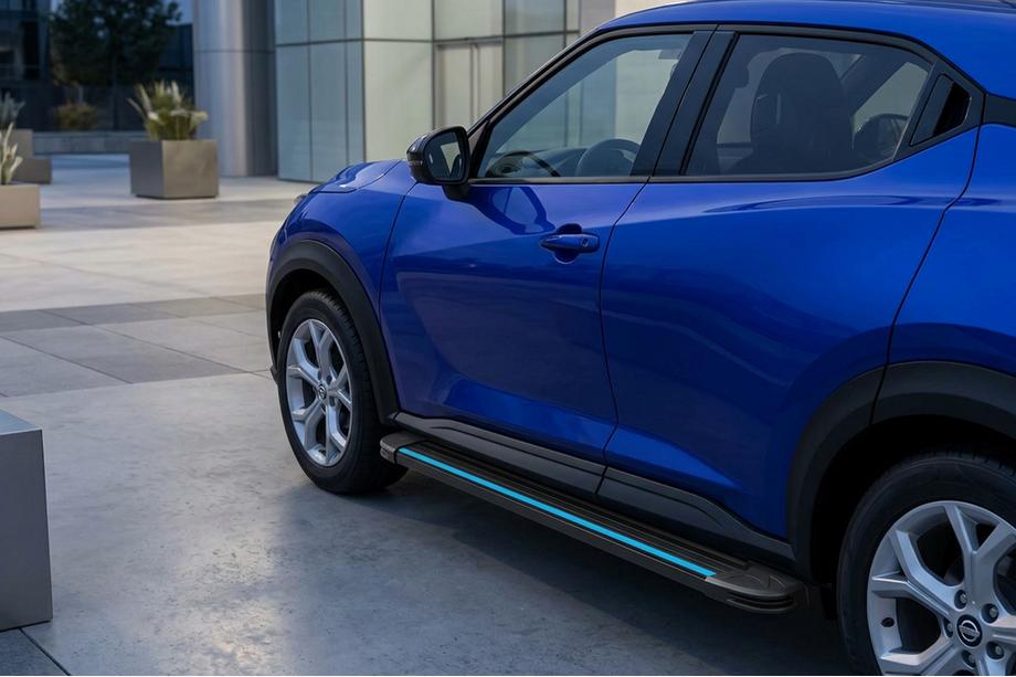 Nissan Juke 2020- Side Steps Maya Blue (2 pcs, Aluminum) Image