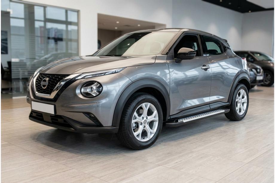 Nissan Juke 2020- Side Steps Allmond Grey (2 pcs, Aluminum) Image
