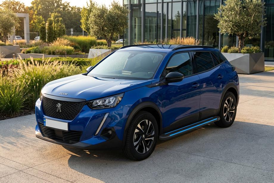 Peugeot 2008 2019- Side Steps Maya Blue (2 pcs, Aluminum) Image