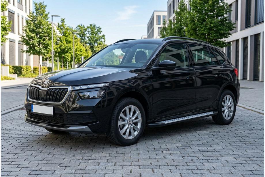 Skoda Kamiq 2019- Side Steps Allmond Grey (2 pcs, Aluminum) Image