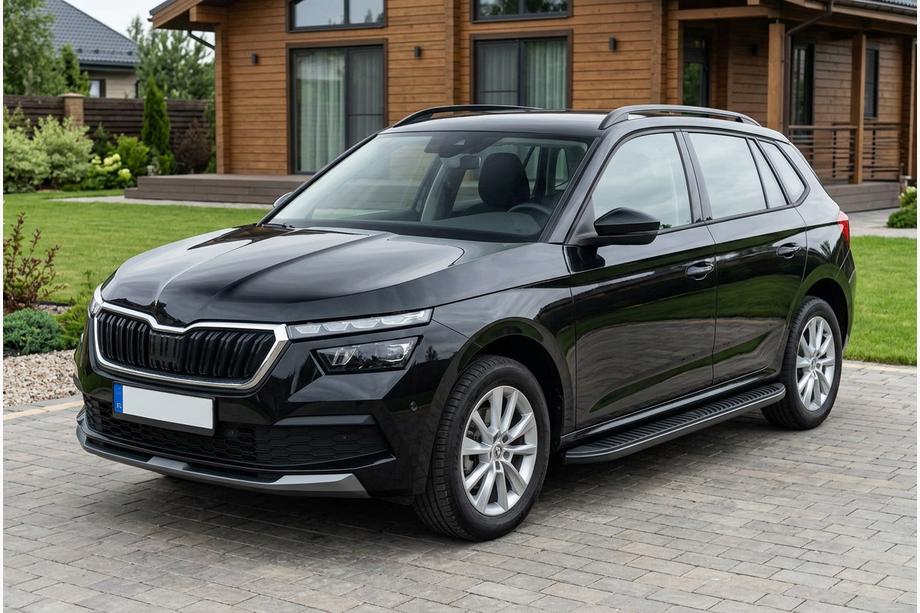 Skoda Kamiq 2019- Side Steps Tayga Black (2 pcs, Aluminum) Image