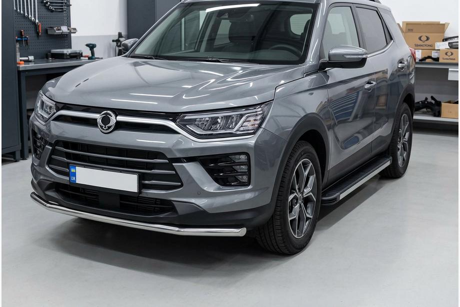 SsangYong Korando 2019- Side Steps Maya V1 (2 pcs, Aluminum) Image