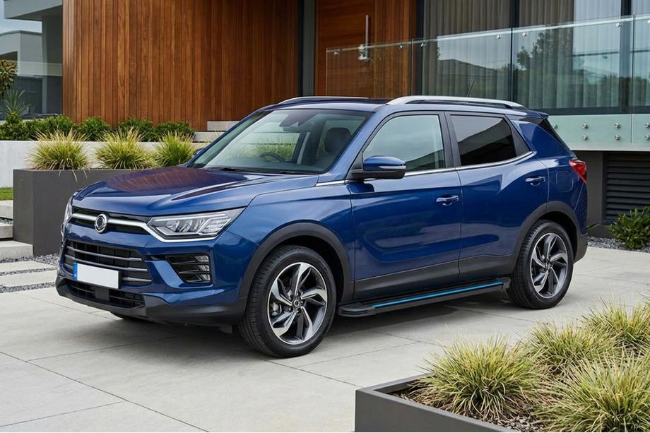 SsangYong Korando 2019- Side Steps Maya Blue (2 pcs, Aluminum) Image