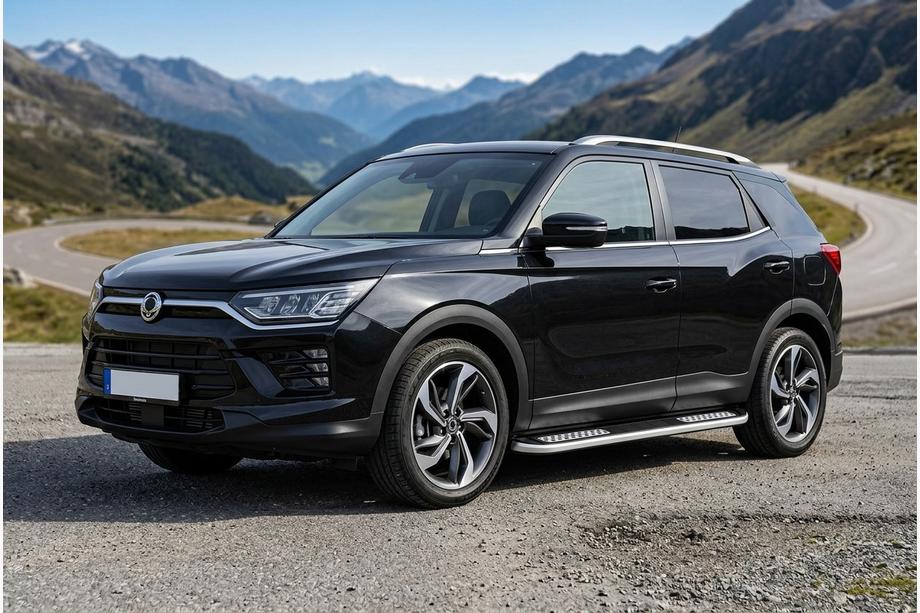 SsangYong Korando 2019- Side Steps Tayga V2 (2 pcs, Aluminum) Image