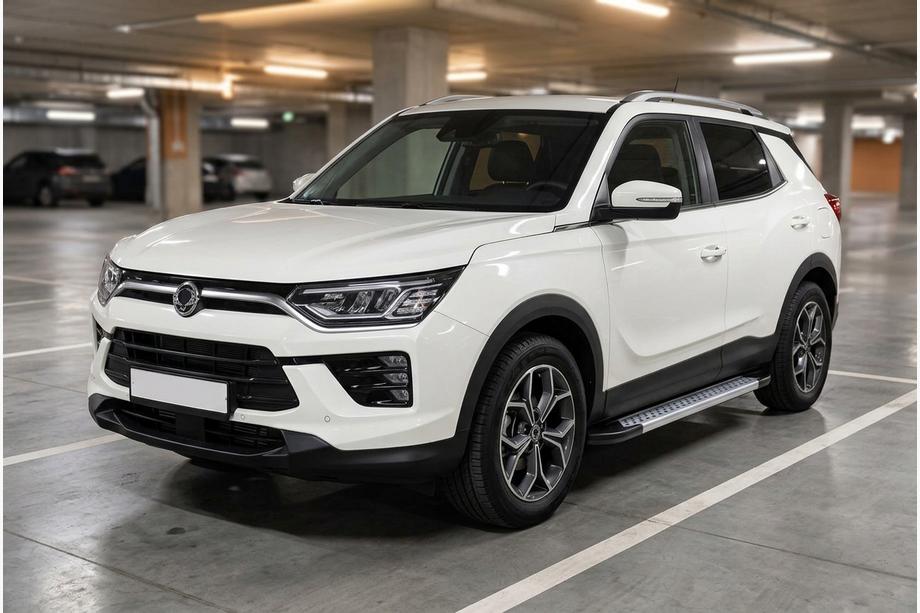 SsangYong Korando 2019- Side Steps Vision New Grey (2 pcs, Aluminum) Image
