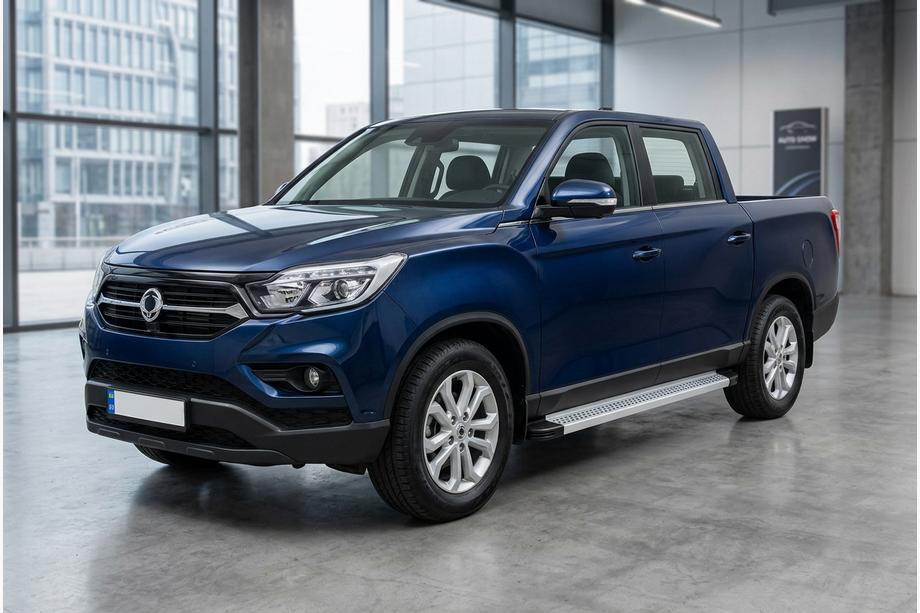 SsangYong Musso II 2018– Side Steps Maya V2 (2 pcs, Aluminum) Image