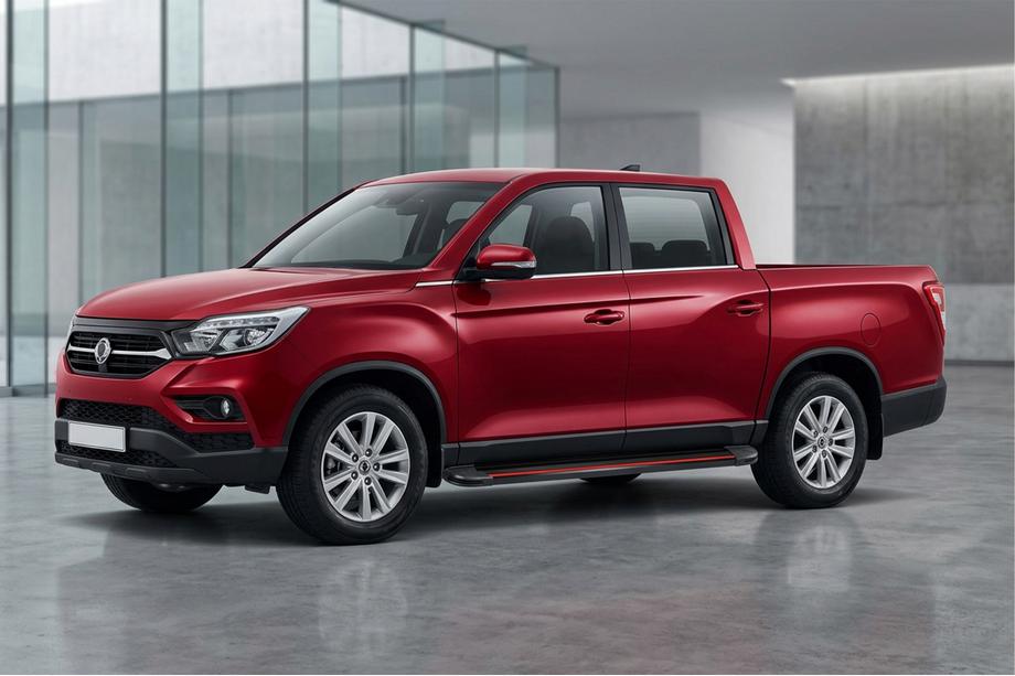 SsangYong Musso II 2018– Side Steps Maya Red (2 pcs, Aluminum) Image