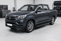 SsangYong Musso II 2018– Side Steps Allmond Black (2 pcs, Aluminum) photo 1