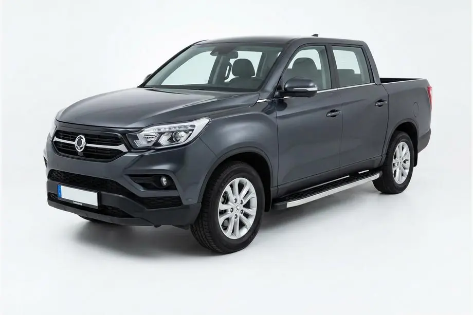 SsangYong Musso II 2018– Side Steps BlackLine (2 pcs, Aluminum) Image