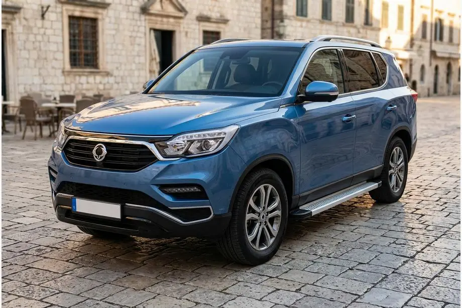SsangYong Rexton II 2017- Side Steps Maya V2 (2 pcs, Aluminum) Image