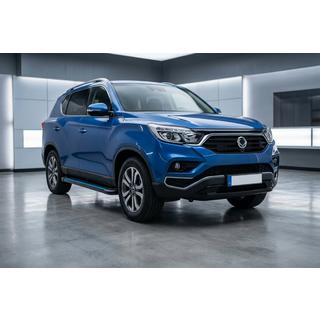 Side Steps Maya Blue (2 pcs, Aluminum) SsangYong Rexton II 2017- photo 1