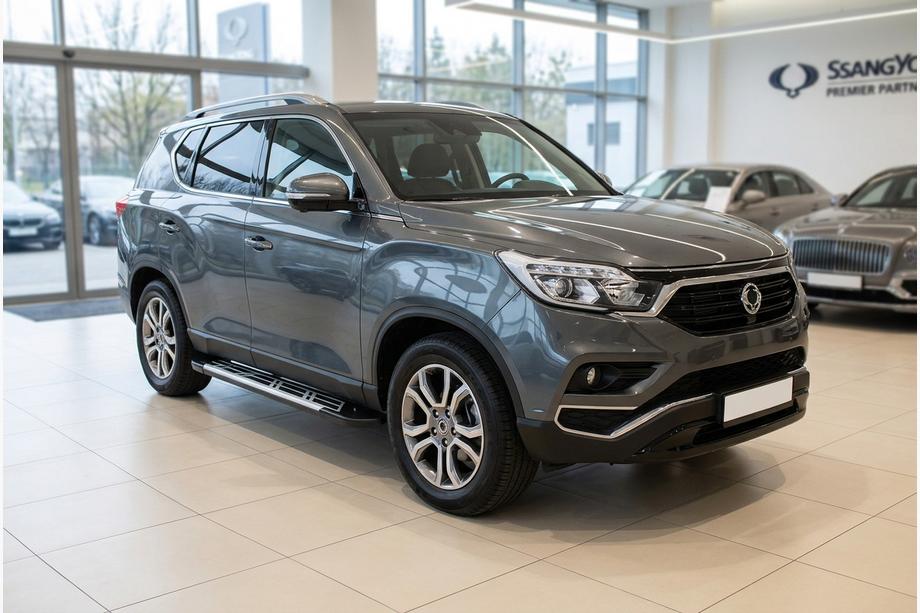 SsangYong Rexton II 2017- Side Steps Sunrise (2 pcs, Aluminum) Image