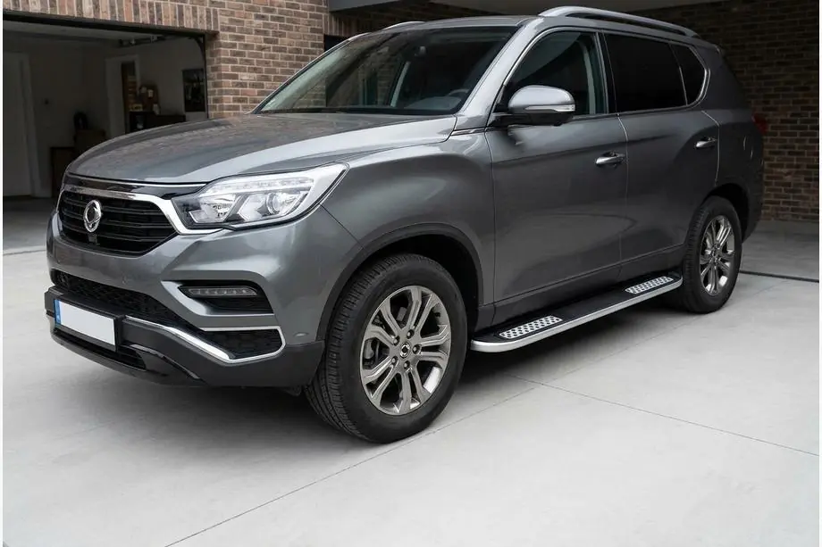 SsangYong Rexton II 2017- Side Steps Tayga V2 (2 pcs, Aluminum) Image