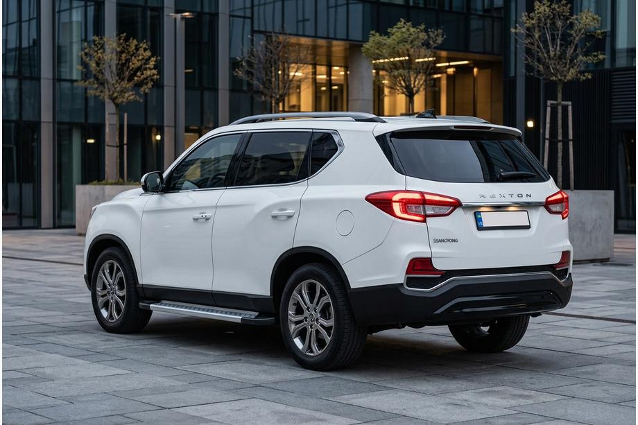 SsangYong Rexton II 2017- Side Steps Vision New Grey (2 pcs, Aluminum) Image