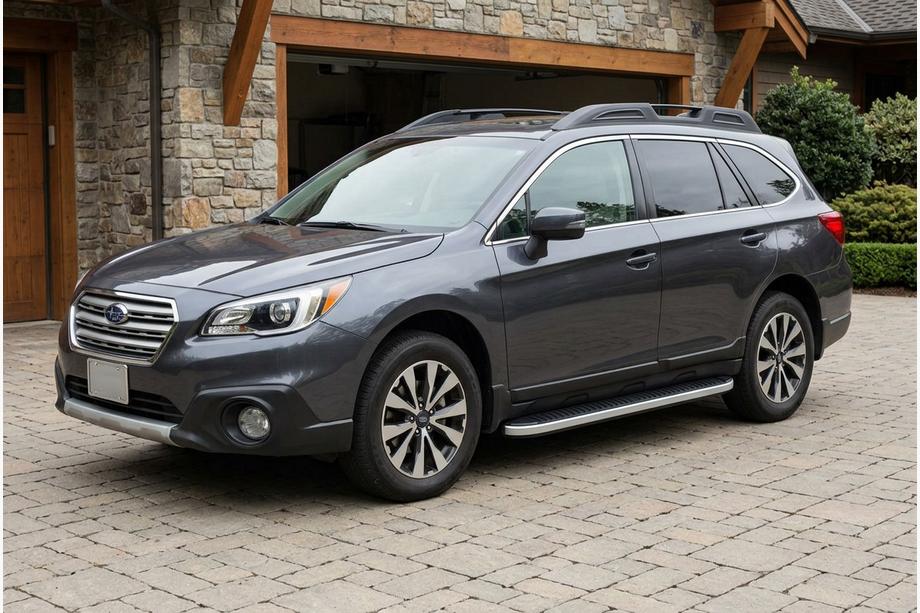 Subaru Outback 2014-2019 Side Steps Tayga Grey (2 pcs, Aluminum) Image