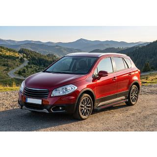 Side Steps Maya Red (2 pcs, Aluminum) Suzuki SX4 S-Cross 2013-2016 photo 1
