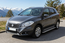Suzuki SX4 S-Cross 2013-2016 Side Steps Maydos V2 (2 pcs, Aluminum & Stainless Steel) photo 1