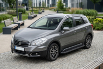 Suzuki SX4 S-Cross 2013-2016 Side Steps Tayga Black (2 pcs, Aluminum) photo 1