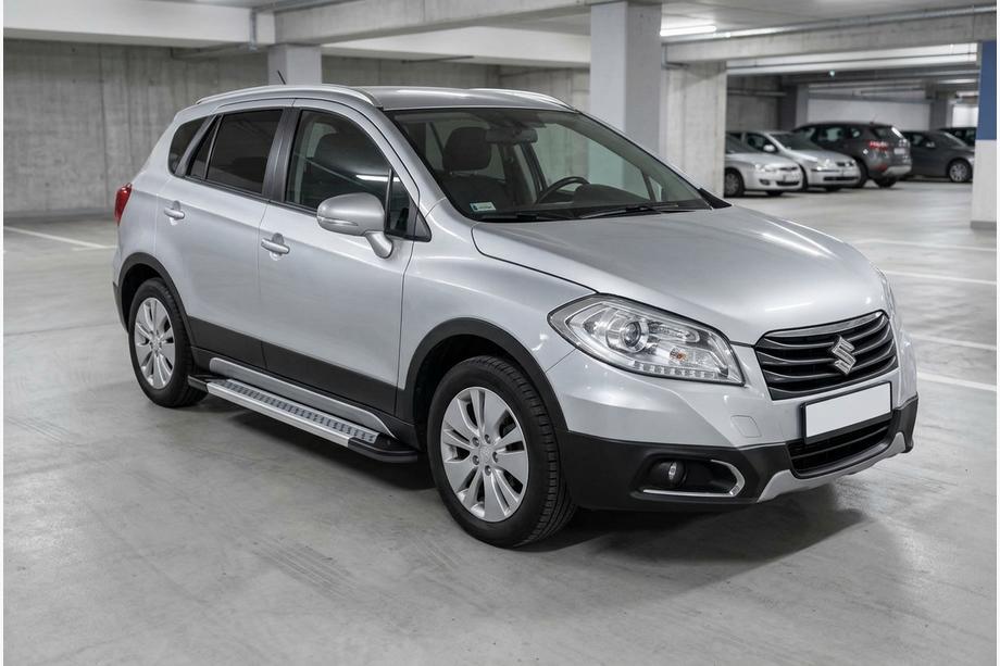 Suzuki SX4 S-Cross 2013-2016 Side Steps Vision New Grey (2 pcs, Aluminum) Image