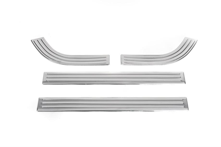 Renault Clio V 2019- Interior door sill protectors Carmos (4 pcs) Photo 1