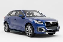 Audi Q2 2016- Side Steps Maya Blue (2 pcs, Aluminum) photo 1