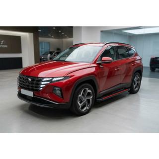 Side Steps Maya Red (2 pcs, Aluminum) Hyundai Tucson NX4 2021- photo 1