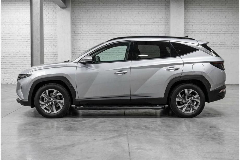 Hyundai Tucson NX4 2021- Side Steps Allmond Black (2 pcs, Aluminum) Image