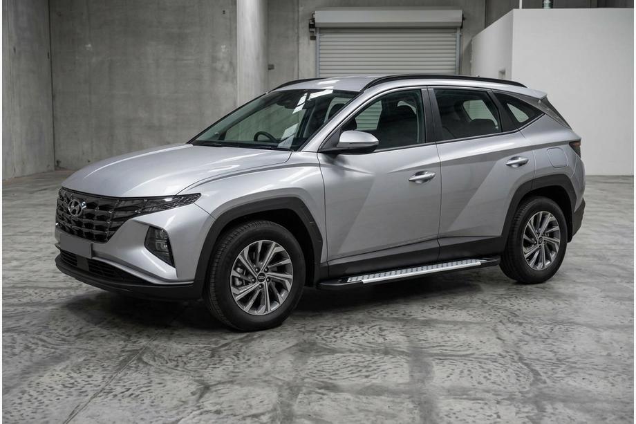 Hyundai Tucson NX4 2021- Side Steps Allmond Grey (2 pcs, Aluminum) Photo 1