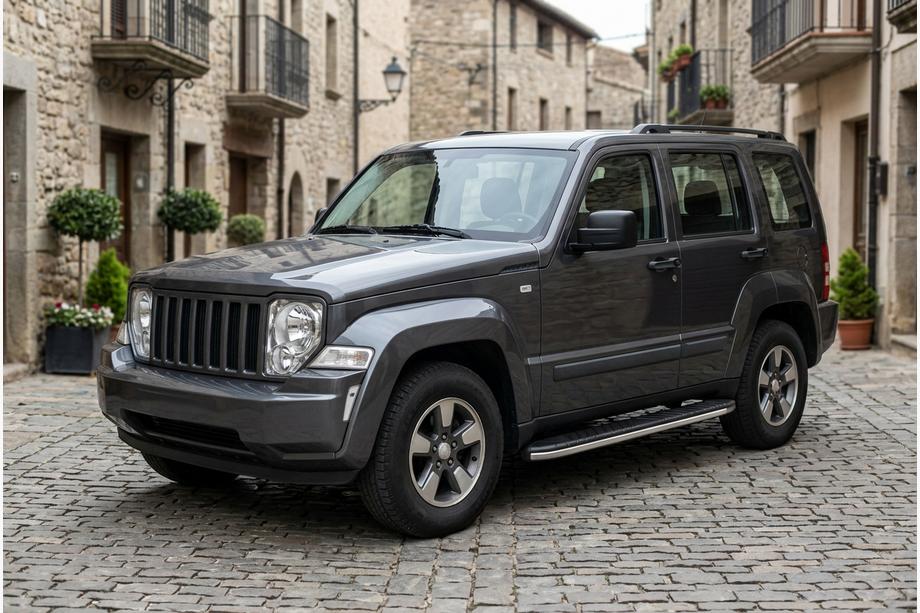 Jeep Cherokee/Liberty 2007-2013 Side Steps Bosphore Grey (2 pcs, Aluminum) Image