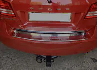 Dodge Journey 2008-2020 Rear Bumper Protector Carmos Stainless Steel photo 2