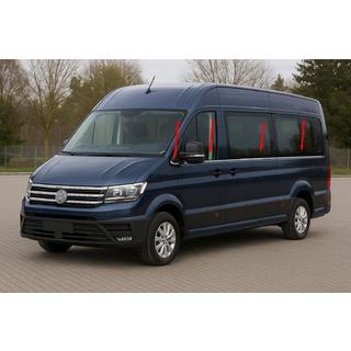 Lower Window Moldings Medium Wheelbase (8 pcs, Stainless Steel) Man TGE 2017- photo 1
