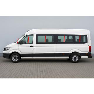 Lower window trims long wheelbase (10 pcs, stainless steel) Man TGE 2017- photo 1