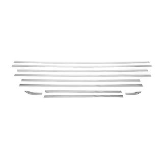 Lower window trims long wheelbase (10 pcs, stainless steel) Man TGE 2017- photo 2