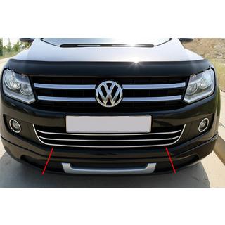 Front bumper chrome trim (1 pc, stainless steel) photo 1