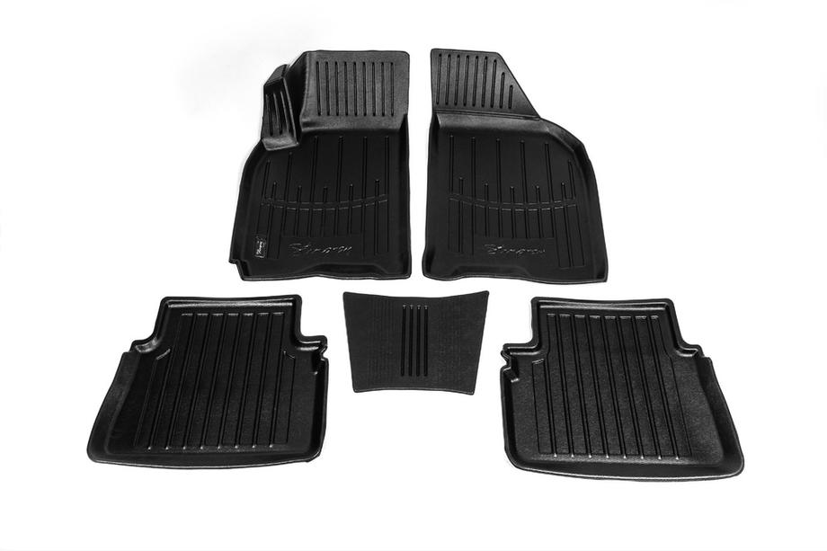 Daewoo Gentra 2013- Stingray 3D Rubber Floor Mats (5 pcs, Polyurethane) Image