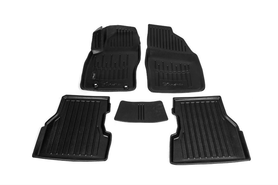 Ford Focus II 2008-2011 Stingray 3D Rubber Floor Mats (5 pcs, Polyurethane) Image