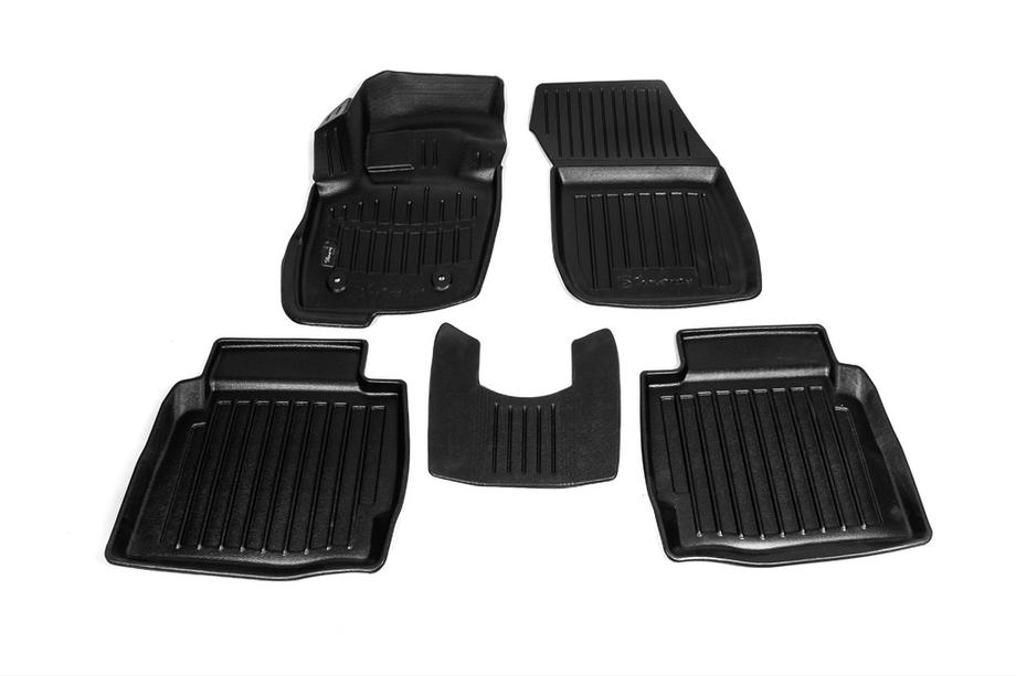 Ford Fusion 2012-2020 Stingray 3D Rubber Floor Mats (5 pcs, Polyurethane) Image