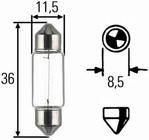 Indicator Bulb Narva 17125 C5W 12V 5W SV8.5 11x35 photo 2