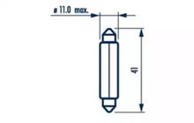Indicator Bulb Narva 17314 C10W 12V 10W SV8,5 photo 2
