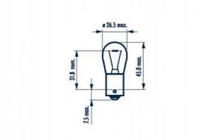 Indicator Bulb Narva 17635 P21W 12V BA15S photo 2