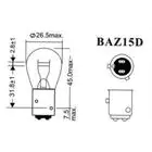 Indicator Bulb Narva 17881 P21/4W 12V 21/4W BAZ15d photo 3